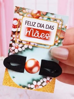 Dia das mães lembrancinha 70 card com xuxinha