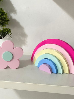 Kit flor + arco íris