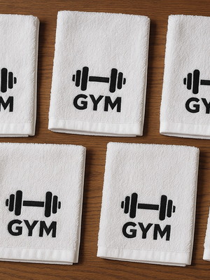Toalha fitness, academia personalizadas kit com 20