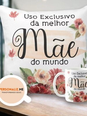 Caneca + almofada personalizada
