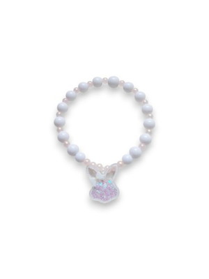 Colar pet branco de páscoa - acessório pet
