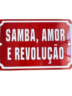 Placa - samba, amor
