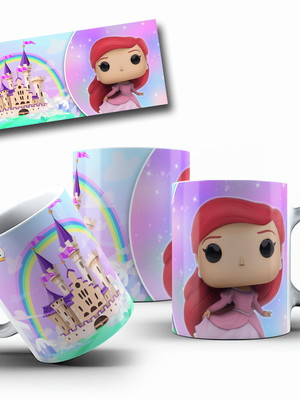 Caneca funko [princesas] presente criativo nerd/geek