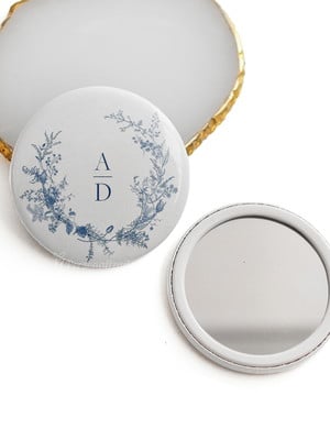 10 espelho de bolsa personalizado lembrancinha casamento