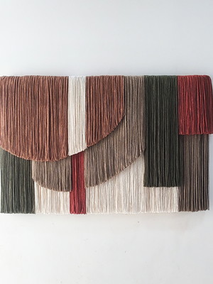 Tapeçaria de parede em camadas d4d4 1,00x0,65