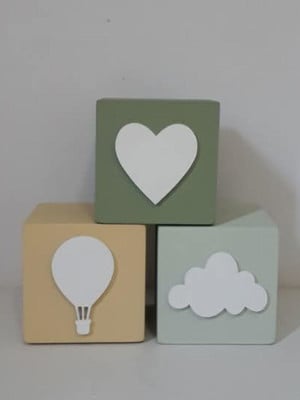 Trio de cubos mdf