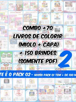 Pack arquivo digital livros de colorir #02