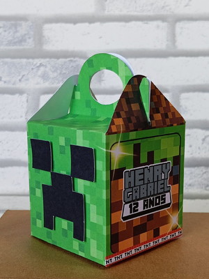 Caixa quadrada com alça minecraft