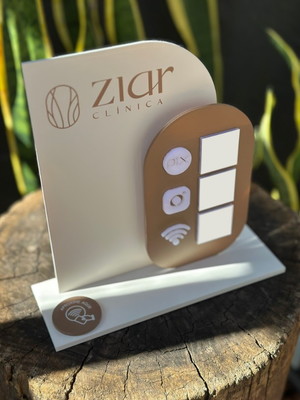 Placa de pix com tag nfc - personalizada 3