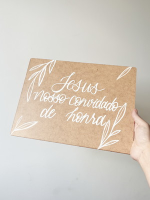 Placa daminha/ pajem mdf 30x20