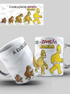 Caneca a evolução do homer