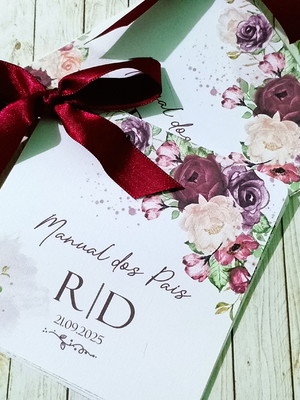 Manual marsala e rosê para padrinhos e madrinhas