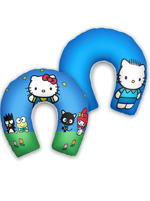 Almofada pescoço hello kitty rosa/azul