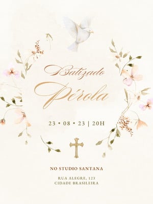 Convite batizado