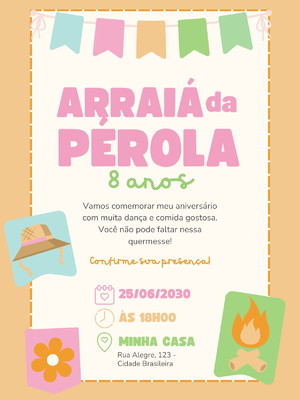 Convite arraiá