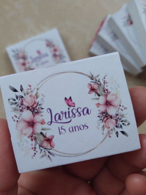 Lembrancinha 15 anos chicletes personalizados