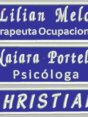 Patch aplique bordado kit personal