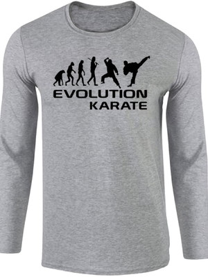 Camiseta infantil o adulto manga longa karate arte marcial