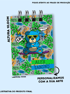 10 blocos de anotação 10,0 x 7,0 cm personalizado
