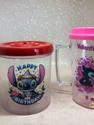 Kit caneca com tampa e canudo + cofrinhopersonalizados