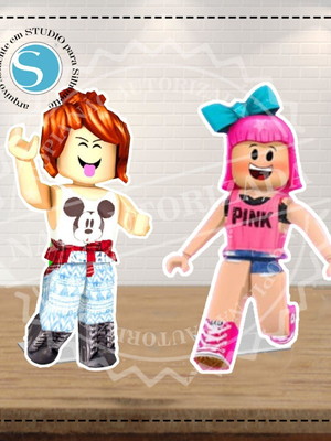 2 display de mesa roblox menina - 2329 arquivo digital
