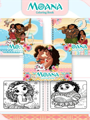 Livro de colorir moana