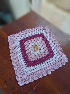 Capa para almofada lilás