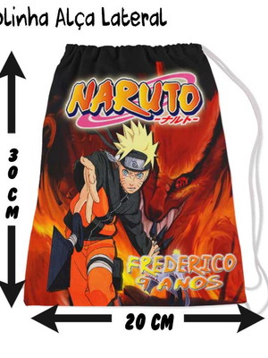 Mochilinha aniversario festa naruto
