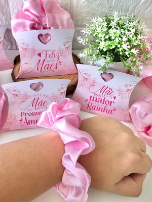 Scrunchie personalizada - dia das mães