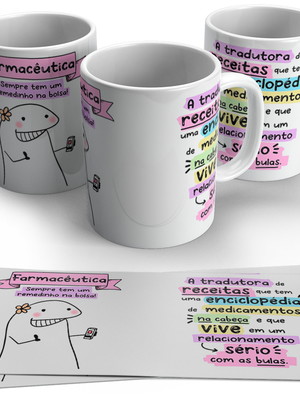 Caneca flork farmacêutica