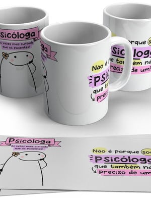 Caneca flork psicóloga