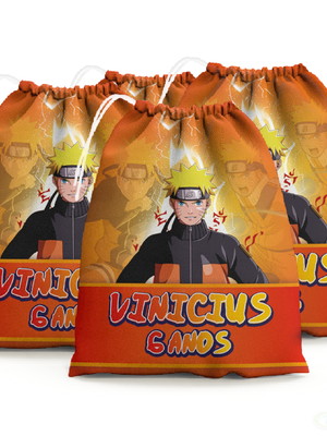 Sacolinha aniversário lembrancinha naruto