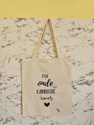Sacola ecobag 35x40 personalizada silk 1 cor