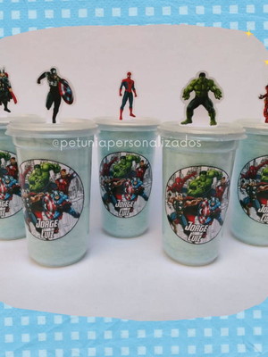 Algodão doce no copo- vingadores