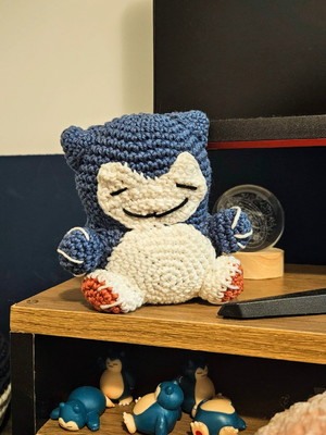 Snorlax em amigurumi - feito à mão