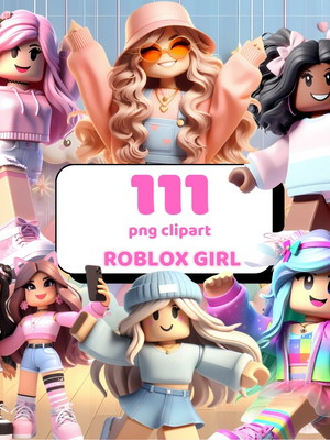 Kit digital 3d - roblox girl meninas