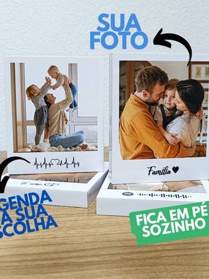 Kit 6 - polaroid de mesa - quadrinho de mesa - foto