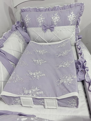 Kit berço renda- karen (8pçs)