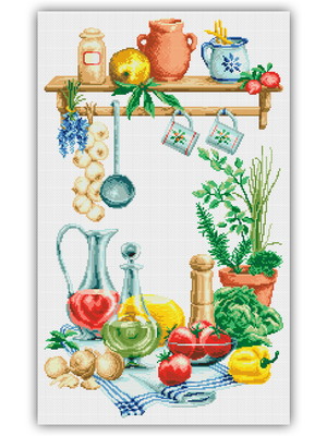 Cozinha - gráfico ponto cruz