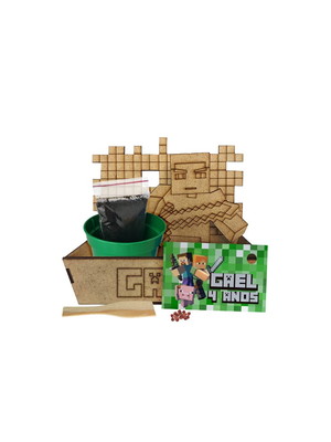 Al132 - kit para plantar minecraft com flores ou temperos
