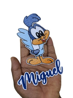 Patch bordado termocolante turminha looney tunes e nome var7