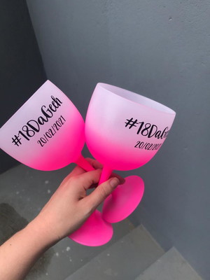 Taça de gin degrade personalizada