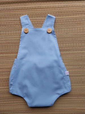 Romper de menino azul bebê pronta entrega