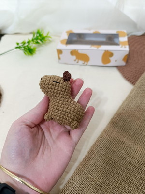 Chaveiro capivara lembrancinhas de amigurumi