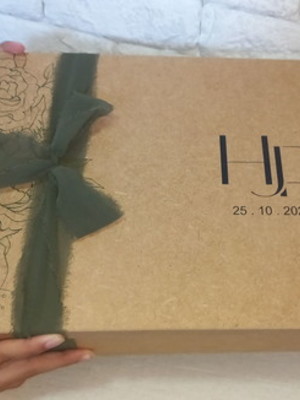 Caixa mdf grande 35x25x10cm, para padrinhos de casamento