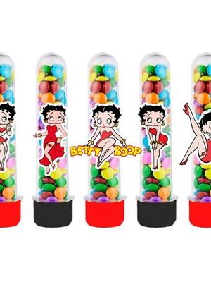 Tubetes com apliques 3d: betty boop