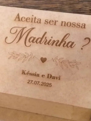 Caixa personalizada em mdf