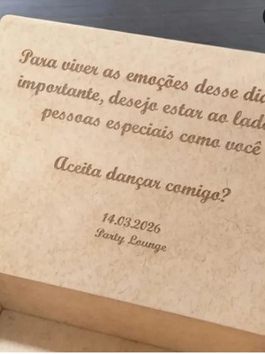 Caixa personalizada em mdf