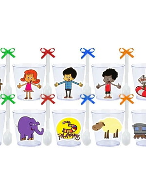 Copinhos com colherzinhas: 3 palavrinhas