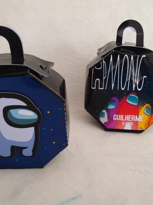 Caixa personalizada exag.amog us